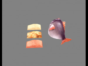 cartoon fish 3D 모델
