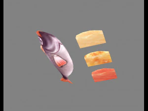 cartoon fish 3D Model