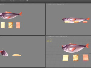 cartoon fish 3D 모델