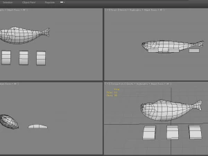 cartoon fish 3D Model