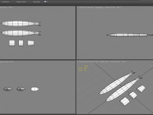 cartoon fried fish 3D-Modell