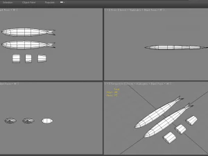 cartoon fried fish 3D Model