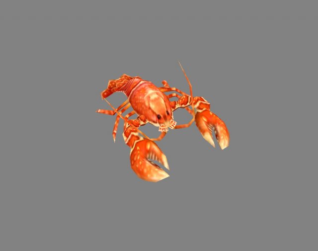 cartoon lobster - sea shrimp - crab 3D Model in Crab 3DExport