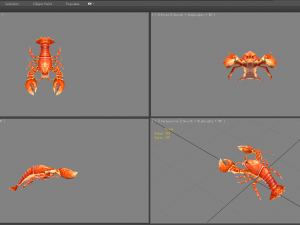 cartoon lobster - sea shrimp - crab 3D 模型