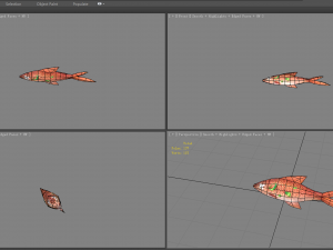 cartoon dishes -braised fish 3D Model