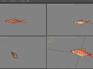 cartoon dishes -braised fish 3D Model