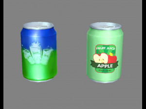carbonated drinks - cans - coca-cola - soda - recyclable wastes 3D मॉडल