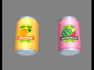 carbonated drinks - cans - coca-cola - soda - recyclable wastes 3D Model