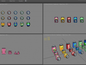 carbonated drinks - cans - coca-cola - soda - recyclable wastes 3D मॉडल