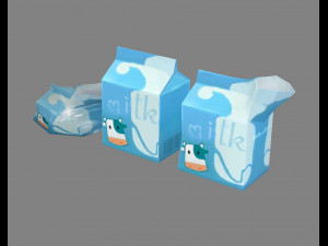 milk and garbage 3D Model