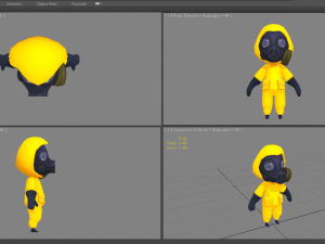cartoon chemical protective member 3D Модель