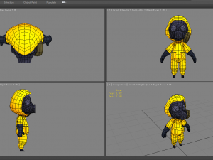 cartoon chemical protective member 3D Модель