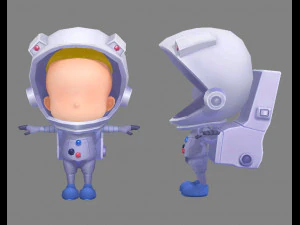 мультяшний скафандр - одяг космонавта 3D Модель