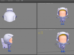 cartoon space suit - astronaut clothes 3D 模型