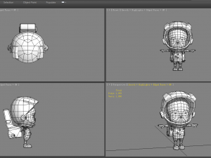 cartoon space suit - astronaut clothes 3D 模型