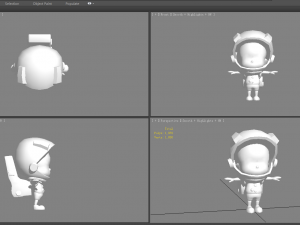 cartoon space suit - astronaut clothes 3D 模型