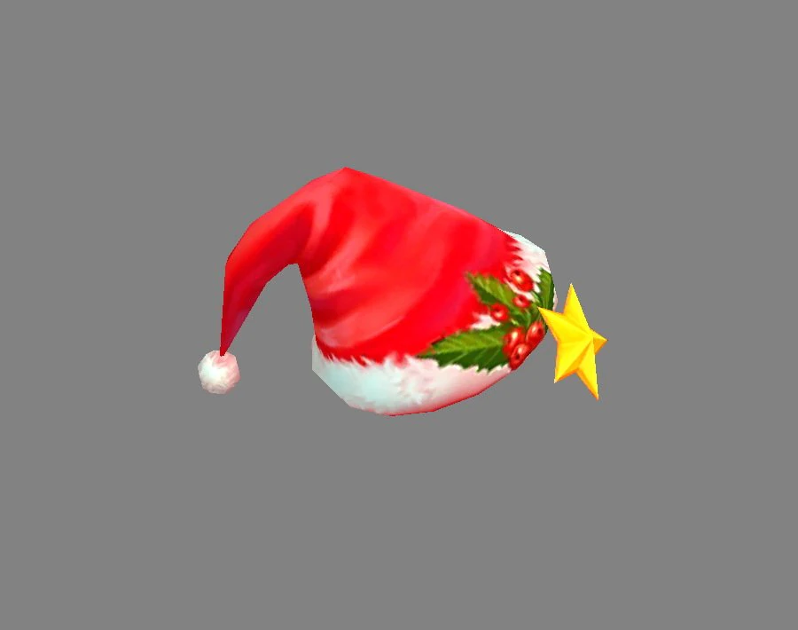 cartoon santa hat 3D Model .c4d .max .obj .3ds .fbx .stl .blend 