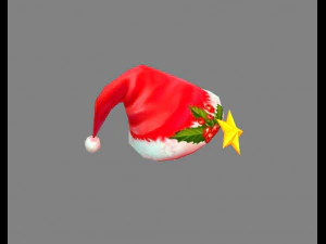 kresk&oacute;wka kapelusz Świętego Mikołaja Model 3D