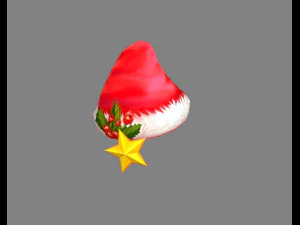 cartoon santa hat 3D Model