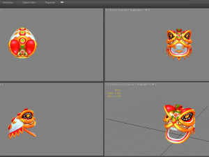 traditional chinese festival -lion dance 3D 模型