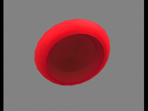 cartoon red lady hat - casual hat - round hat Modelo 3D