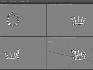 cartoon queen crown - amethyst crown 3D Модель