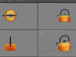 cartoon kettle - hot water - tea 3D Model