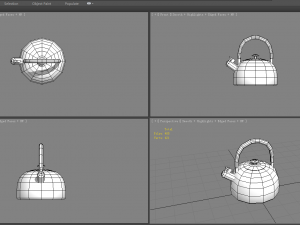 cartoon kettle - hot water - tea 3D Model