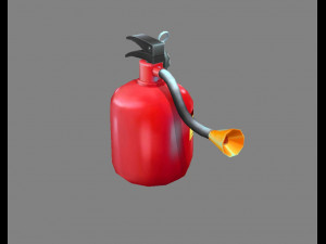 cartoon fire extinguisher 3D Model