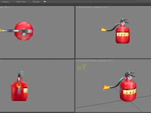 cartoon fire extinguisher 3D Model