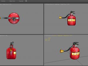 cartoon fire extinguisher 3D Model