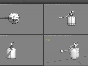 cartoon fire extinguisher 3D Model