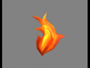 cartoon fire 3D Model