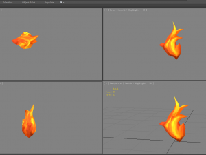 cartoon fire 3D Model