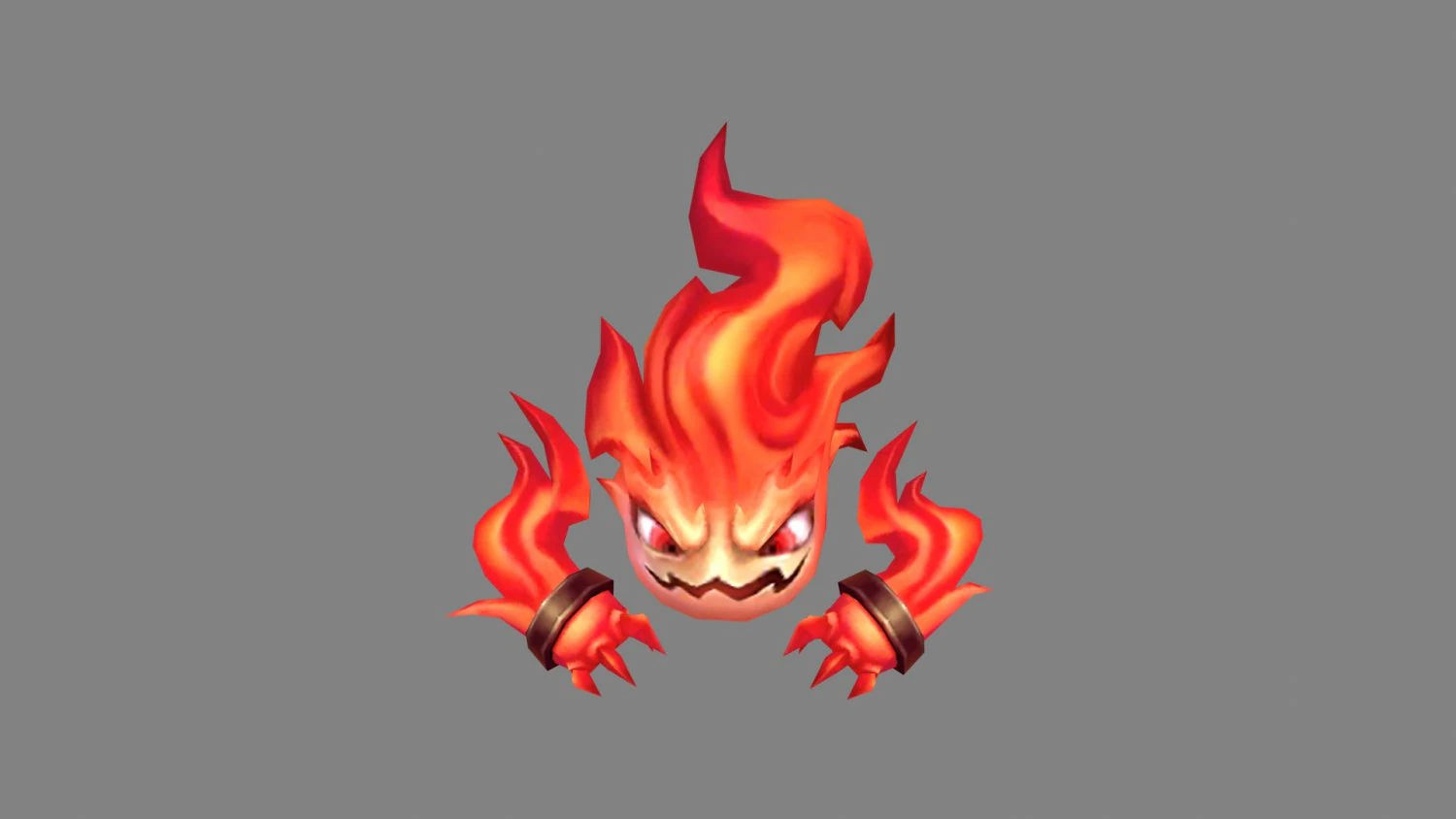 cartoon red flame monster 3D Model .c4d .max .obj .3ds .fbx .stl .blend