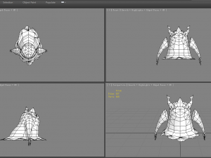 cartoon lava monster - fire demon - fire devil Model 3D