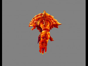 cartoon summon monster - flame demon - fire demon Modelo 3D
