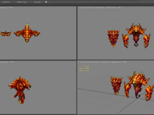 cartoon summon monster - flame demon - fire demon 3D Model