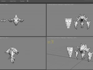 cartoon summon monster - flame demon - fire demon 3D Model