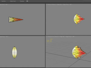 cartoon game skill icon - fire bomb - flame element 3D Model