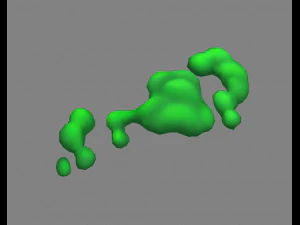 мультяшная вирусная бацилла 3D Модель