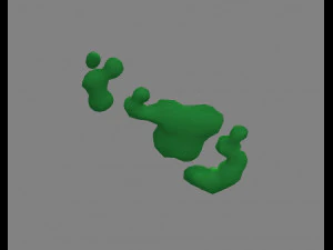 cartoon virus bacillus 3D Model