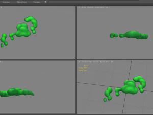 cartoon virus bacillus 3D Model