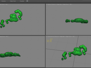cartoon virus bacillus Modello 3D
