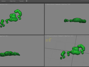 cartoon virus bacillus 3D Model