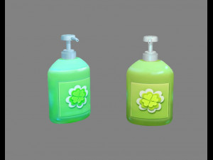 cartoon hand sanitizer 3D Model