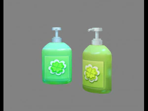 cartoon hand sanitizer 3D Model