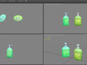 cartoon hand sanitizer 3D Model