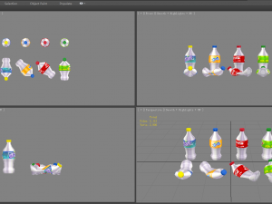 carbonated drinks - coca-cola - soda - recyclable wastes 3D Модель