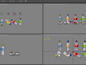 carbonated drinks - coca-cola - soda - recyclable wastes 3D Модель